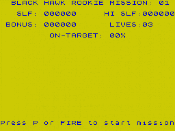 Black Hawk Screenshot 10 (Spectrum 48K)