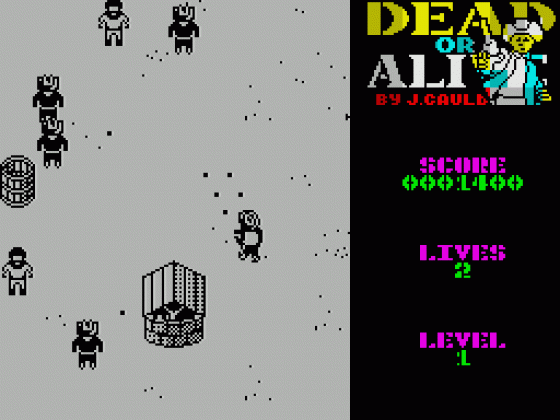 Dead Or Alive Screenshot 7 (Spectrum 48K/128K)