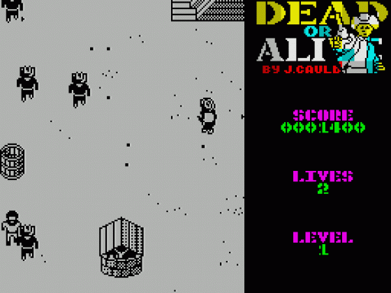 Dead Or Alive Screenshot 8 (Spectrum 48K/128K)