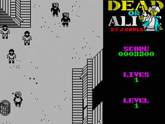 Dead Or Alive Screenshot 15 (Spectrum 48K/128K)