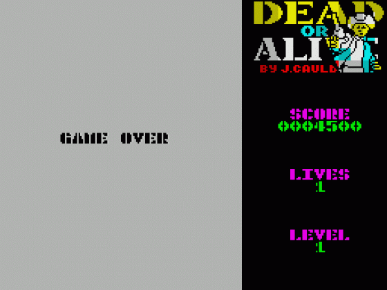 Dead Or Alive Screenshot 22 (Spectrum 48K/128K)
