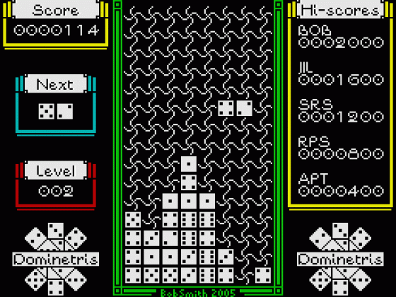 Dominetris Screenshot 6 (Spectrum 48K/128K)