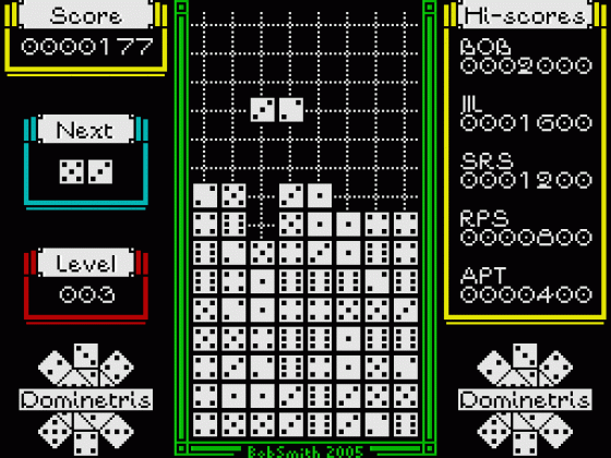 Dominetris Screenshot 10 (Spectrum 48K/128K)