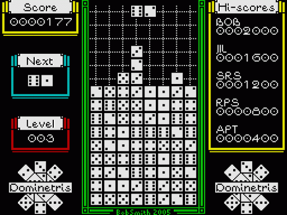 Dominetris Screenshot 11 (Spectrum 48K/128K)