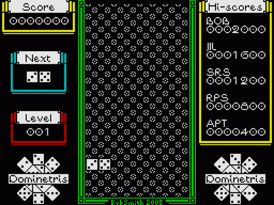 Dominetris Screenshot 14 (Spectrum 48K/128K)