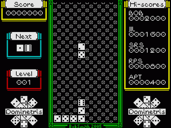 Dominetris Screenshot 15 (Spectrum 48K/128K)