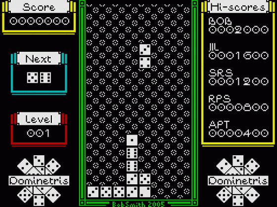 Dominetris Screenshot 16 (Spectrum 48K/128K)