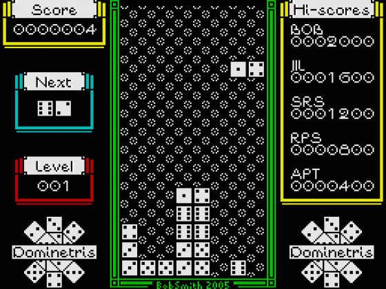 Dominetris Screenshot 18 (Spectrum 48K/128K)