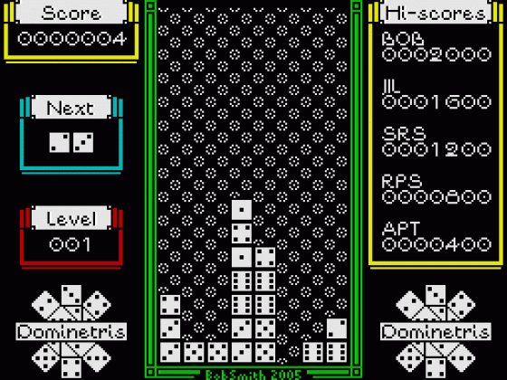 Dominetris Screenshot 19 (Spectrum 48K/128K)