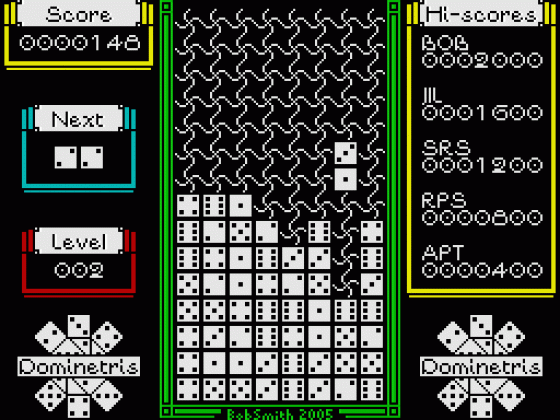 Dominetris Screenshot 27 (Spectrum 48K/128K)