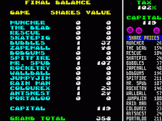 Gamex: The Games Exchange Screenshot 5 (Spectrum 48K/128K)