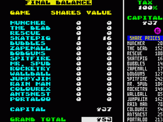 Gamex: The Games Exchange Screenshot 11 (Spectrum 48K/128K)