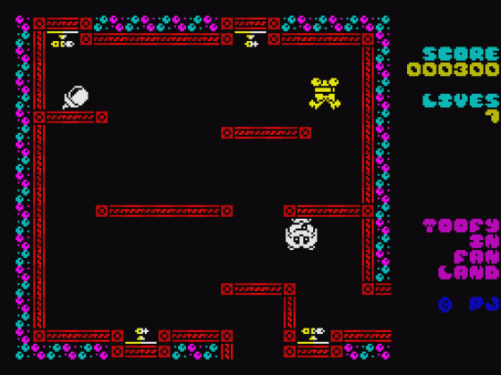 Toofy In Fan Land Screenshot 5 (Spectrum 48K/128K)