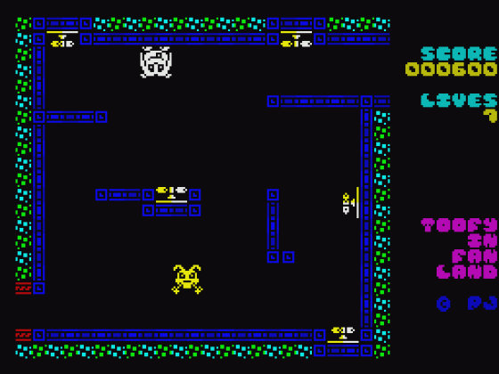 Toofy In Fan Land Screenshot 8 (Spectrum 48K/128K)