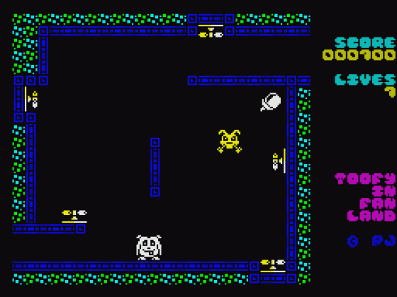 Toofy In Fan Land Screenshot 10 (Spectrum 48K/128K)