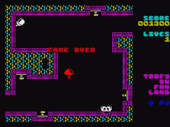 Toofy In Fan Land Screenshot 17 (Spectrum 48K/128K)