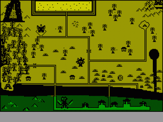 Adventure 3: The Satan Crystals Screenshot 1 (Spectrum 48K)