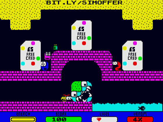 Willy The Wasp Screenshot 17 (Spectrum 48K/Plus)