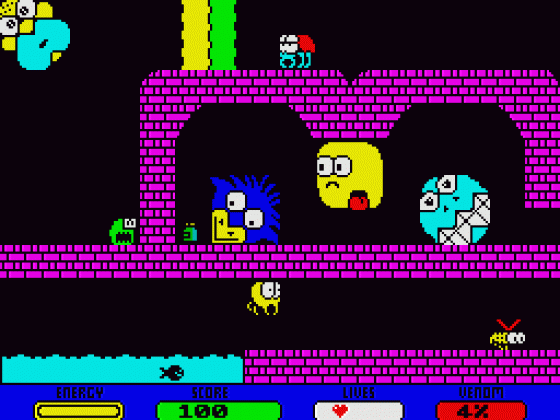 Willy The Wasp Screenshot 18 (Spectrum 48K/Plus)