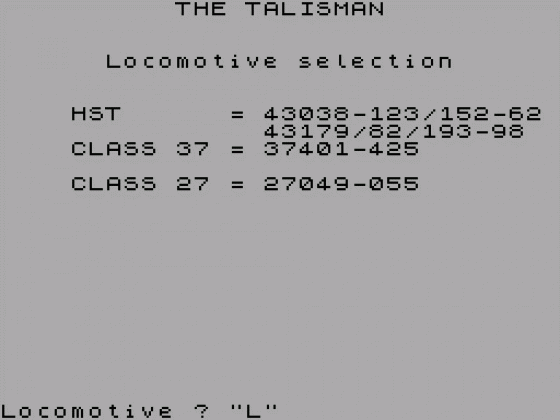 Talisman Screenshot 1 (Spectrum 48K)