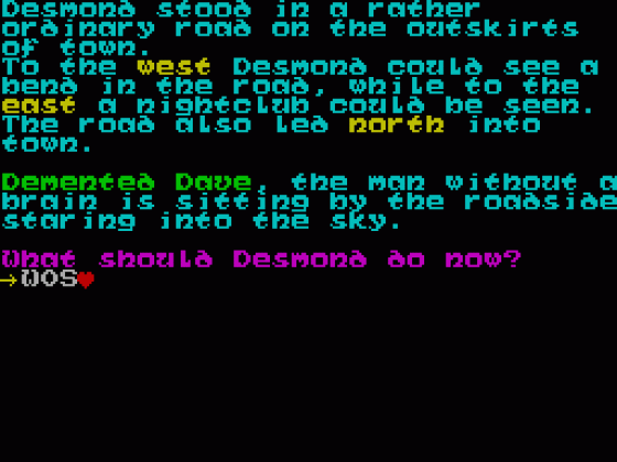 Desmond and Gertrude Screenshot 1 (Spectrum 48K/128K)