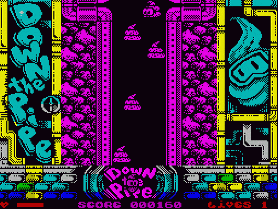 Down The Pipe Screenshot 13 (Spectrum 48K/128K/+2/+3)