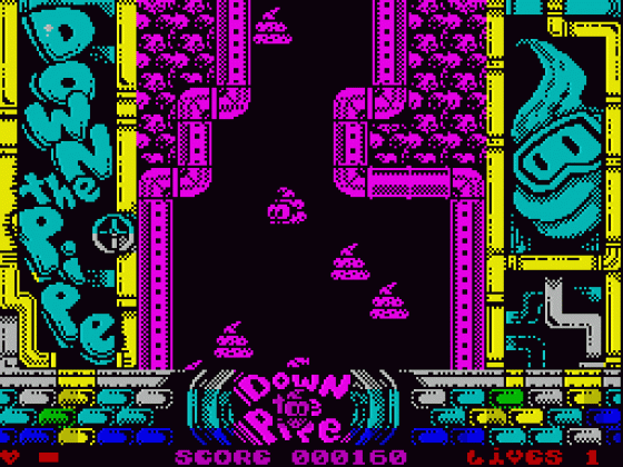 Down The Pipe Screenshot 14 (Spectrum 48K/128K/+2/+3)