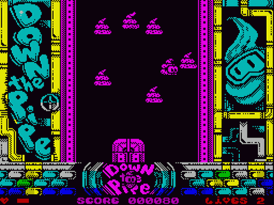 Down The Pipe Screenshot 17 (Spectrum 48K/128K/+2/+3)