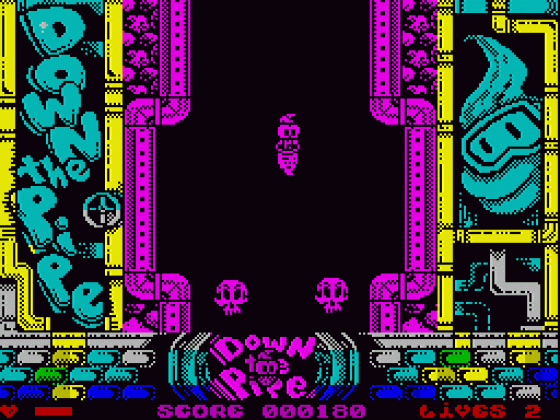 Down The Pipe Screenshot 20 (Spectrum 48K/128K/+2/+3)