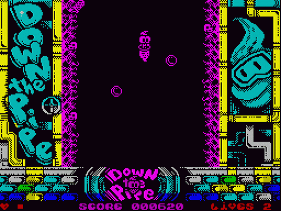 Down The Pipe Screenshot 23 (Spectrum 48K/128K/+2/+3)