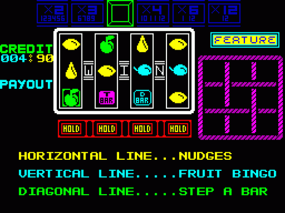 The Gambler Screenshot 1 (Spectrum 48K)