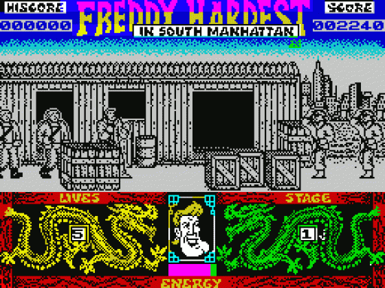 Freddy Hardest En Manhattan Sur Screenshot 6 (Spectrum 48K)