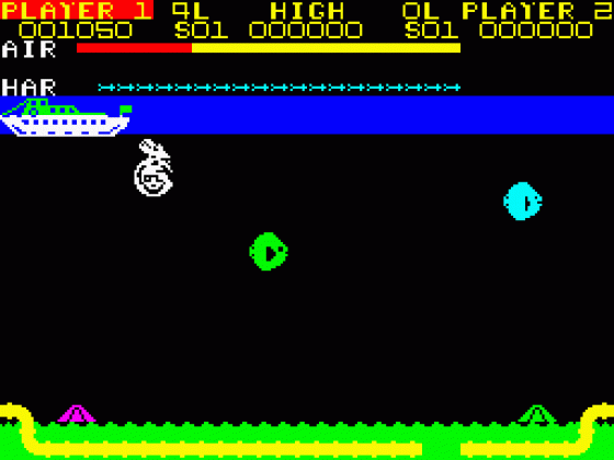 Devil Diver Screenshot 6 (Spectrum 48K)