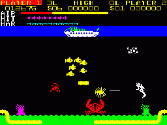 Devil Diver Screenshot 21 (Spectrum 48K)