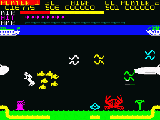Devil Diver Screenshot 23 (Spectrum 48K)