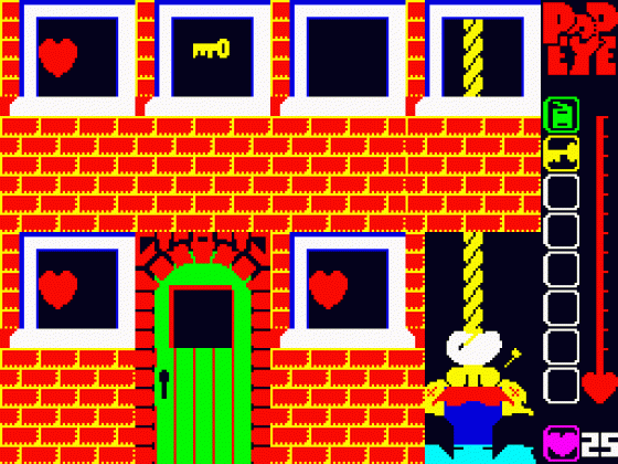 Popeye Screenshot 5 (Spectrum 48K)