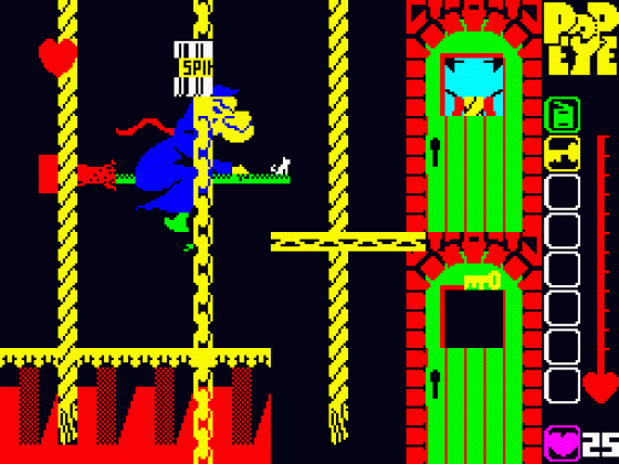 Popeye Screenshot 8 (Spectrum 48K)