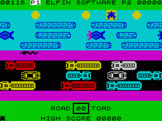 Road Toad Screenshot 5 (Spectrum 48K)