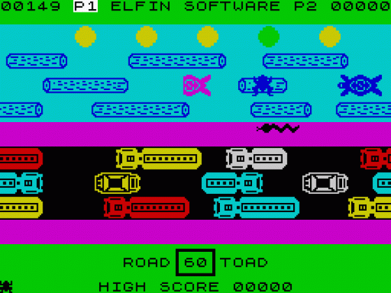 Road Toad Screenshot 6 (Spectrum 48K)