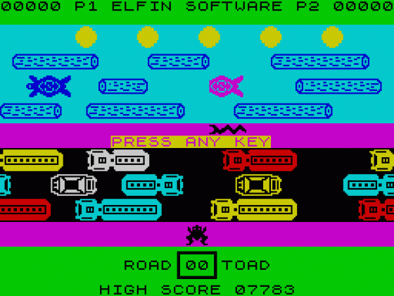 Road Toad Screenshot 10 (Spectrum 48K)