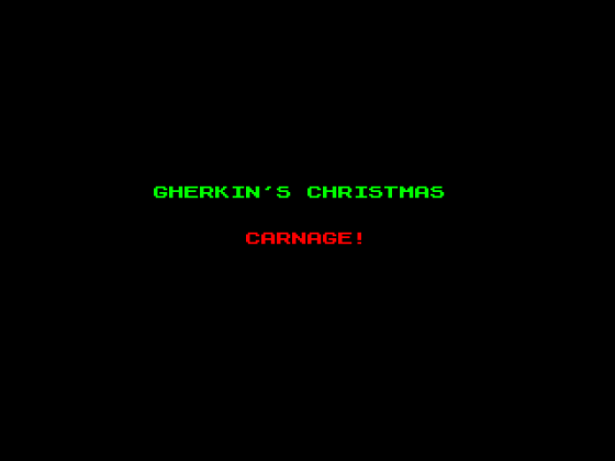 Gherkin's Christmas Carnage Screenshot