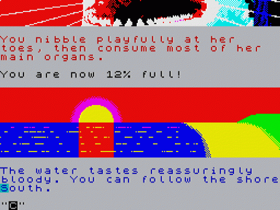 Jaws: The Text Adventure Screenshot 10 (Spectrum 48K/128K)