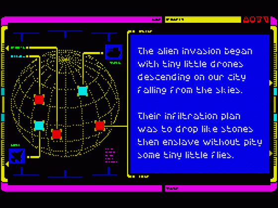 Pets Vs. Aliens Prologue Screenshot 9 (Spectrum 48K/128K/+2)