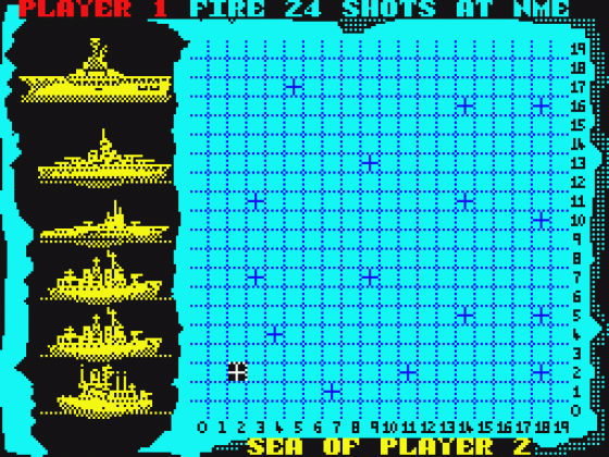 Battle Ships Screenshot 5 (Spectrum 48K/128K/+2)