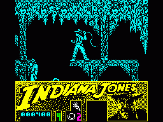 Indiana Jones Y La Ultima Cruzada Screenshot 1 (Spectrum 48K)