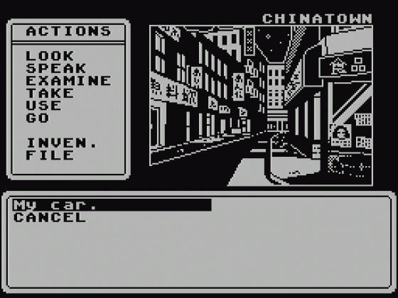 Sam Mallard: The Case Of The Missing Swan Screenshot 5 (Spectrum 48K)