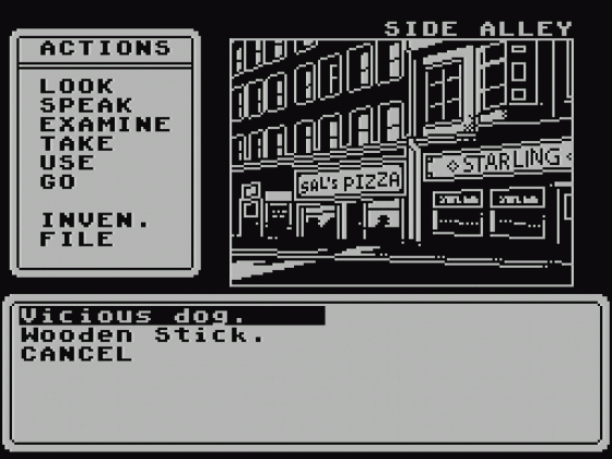 Sam Mallard: The Case Of The Missing Swan Screenshot 7 (Spectrum 48K/128K)