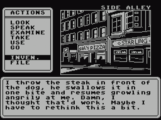 Sam Mallard: The Case Of The Missing Swan Screenshot 8 (Spectrum 48K/128K)