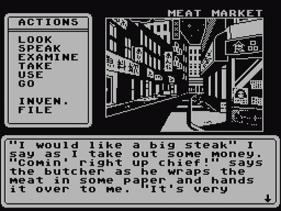 Sam Mallard: The Case Of The Missing Swan Screenshot 15 (Spectrum 48K)