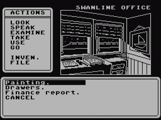 Sam Mallard: The Case Of The Missing Swan Screenshot 16 (Spectrum 48K/128K)